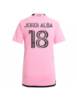 Inter Miami Jordi Alba #18 Replika Hemmakläder Dam 2024-25 Kortärmad